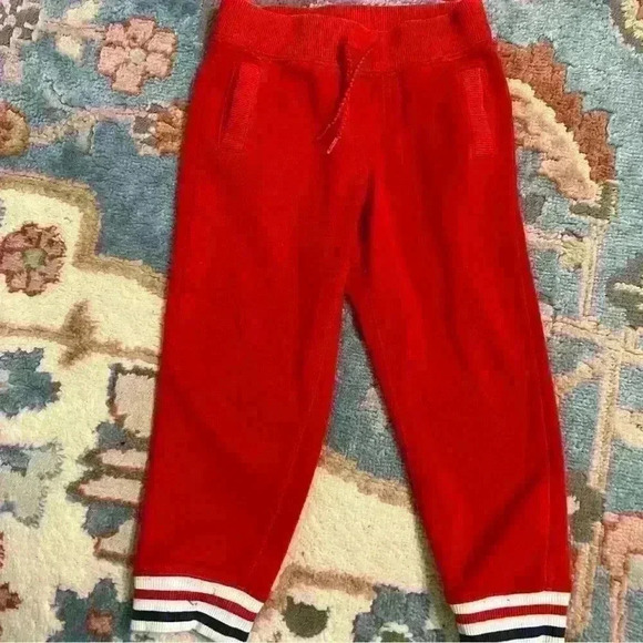 Janie and jack toddler boy sweats jog pants red & striped joggers sweatpant - Picture 1 of 8